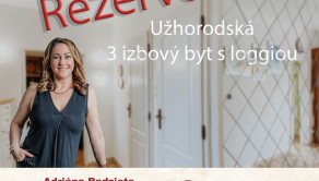 REZERVOVANE 3i byt s loggiou na ul Užhorodská 31, 1. pos.